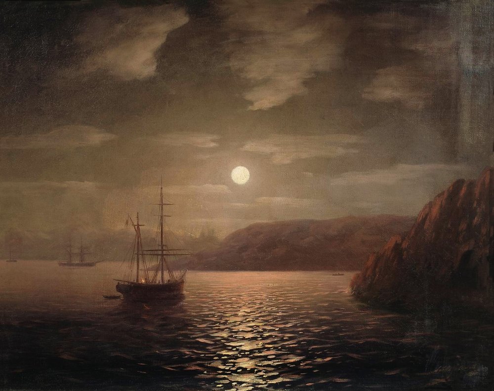 Lunar night on the Black sea (1859).