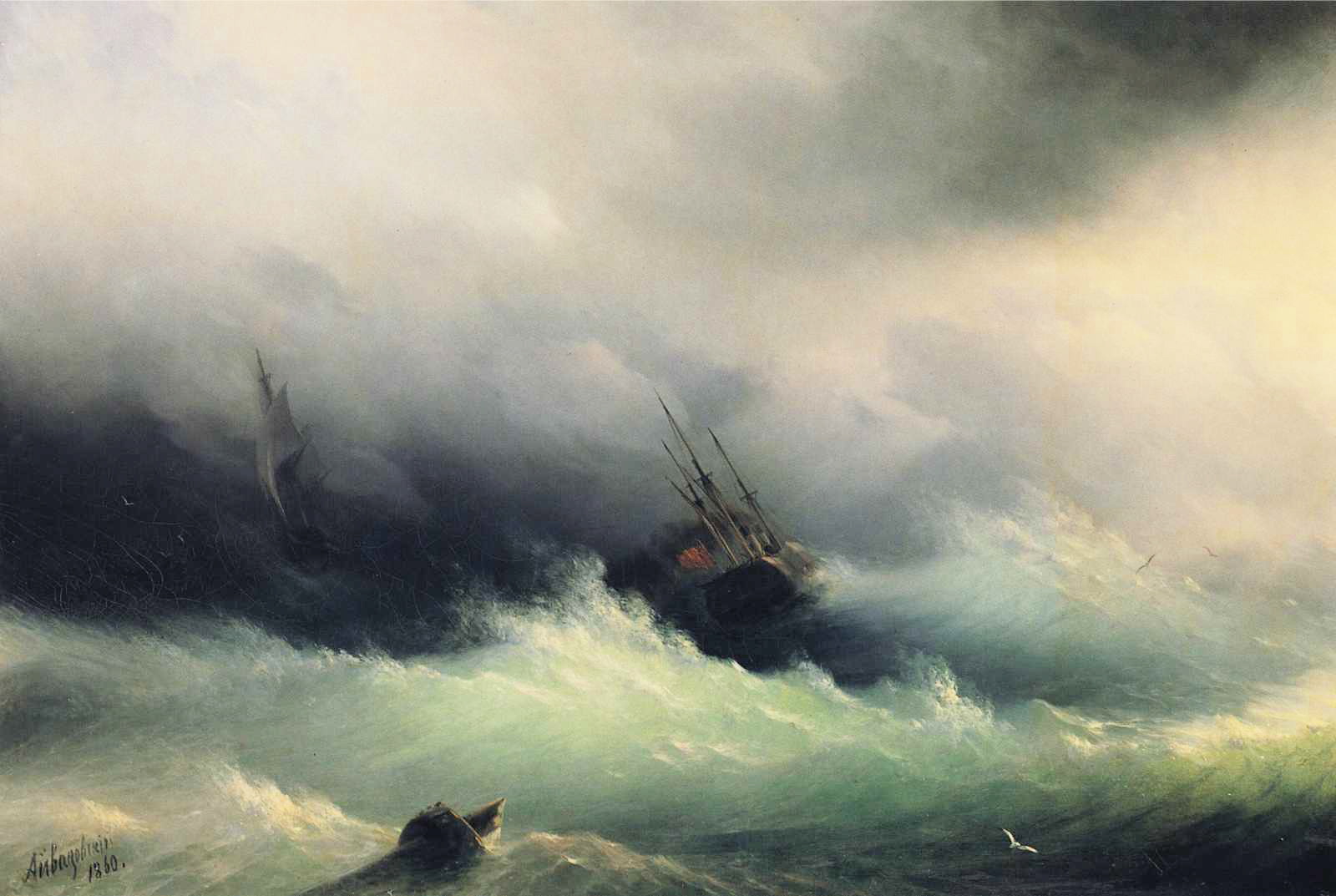 Ships in a Storm (1860).