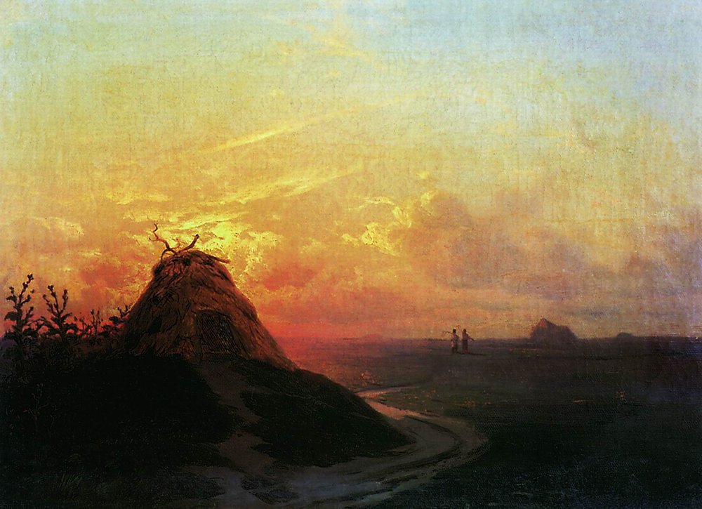 Field. Sunset (1861).