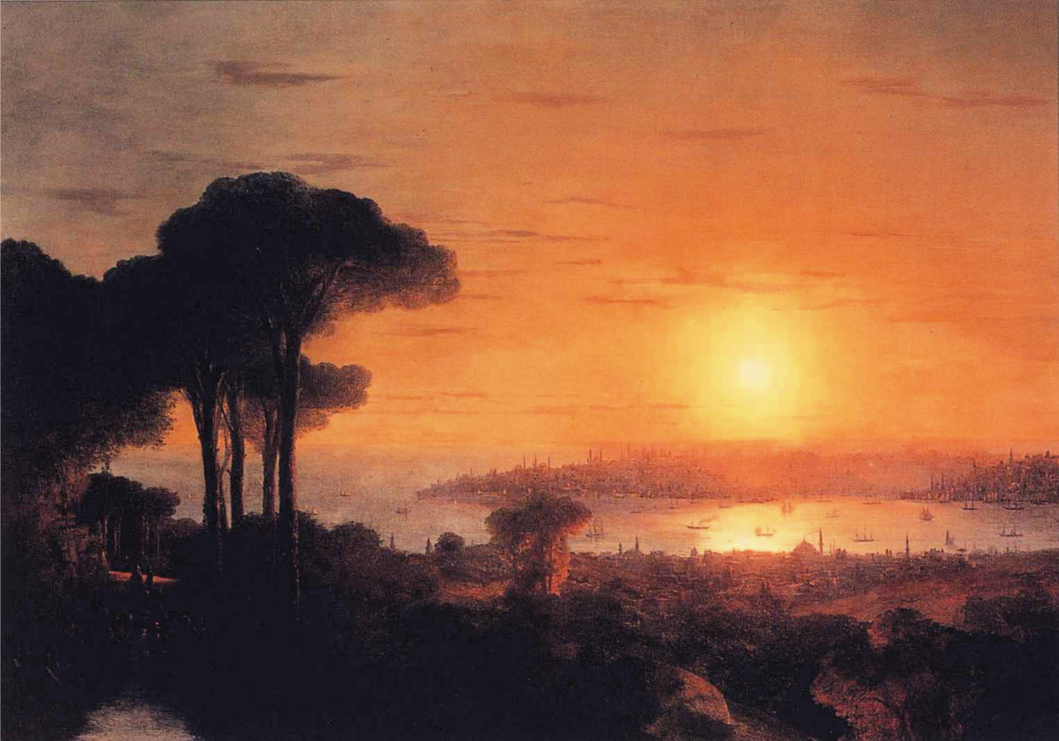 Sunset over the Golden Horn (1866).