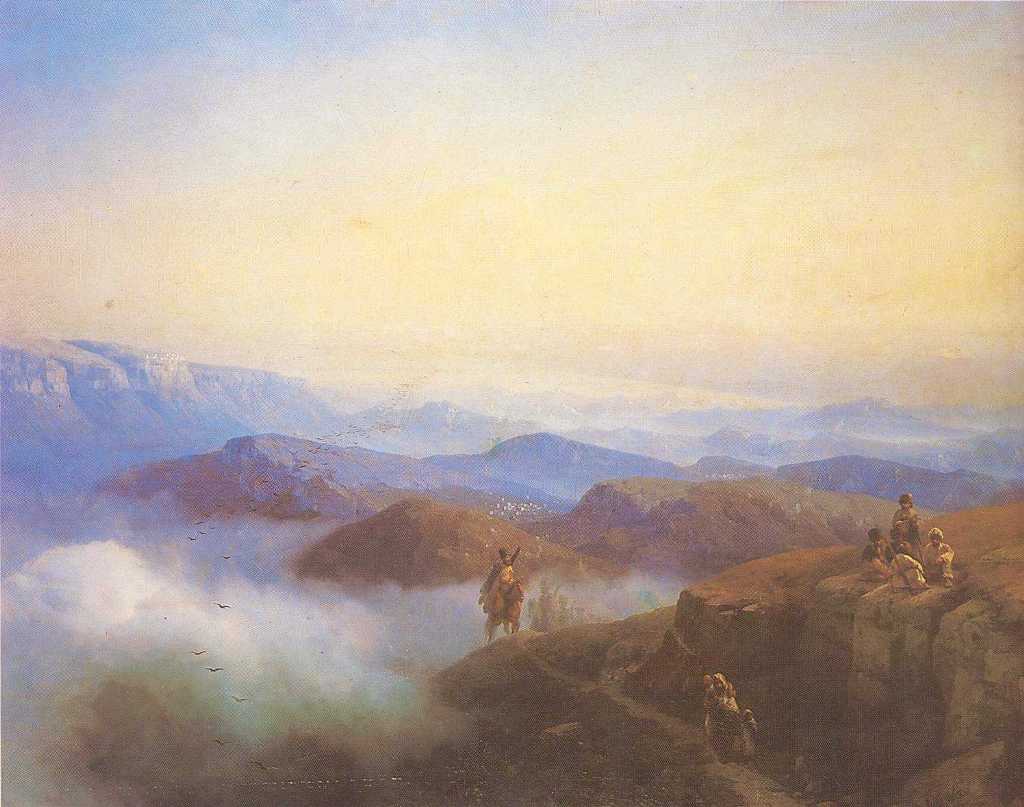 Range of the Caucasus mountains (1869).