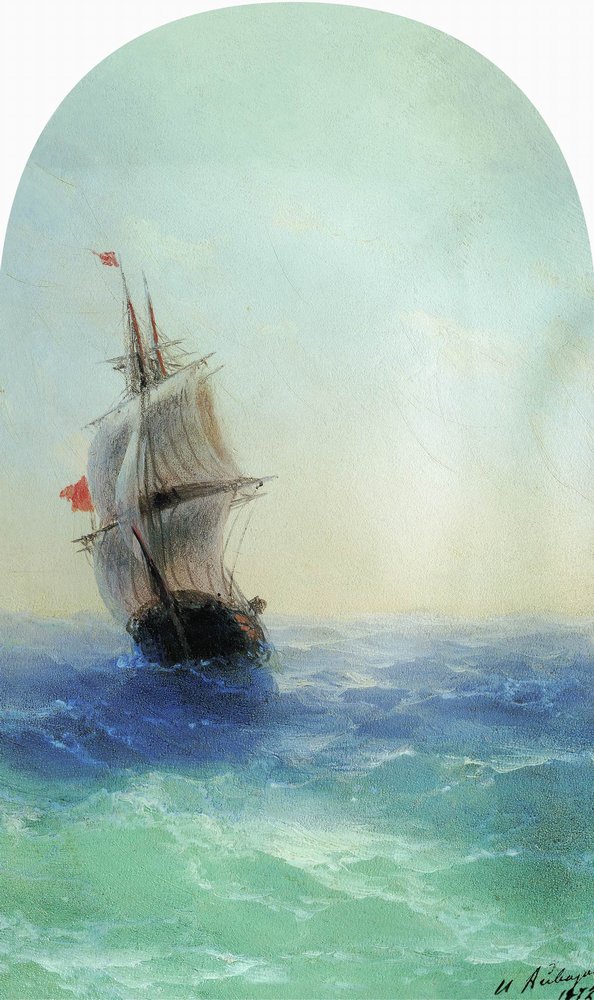Stormy sea (1872).