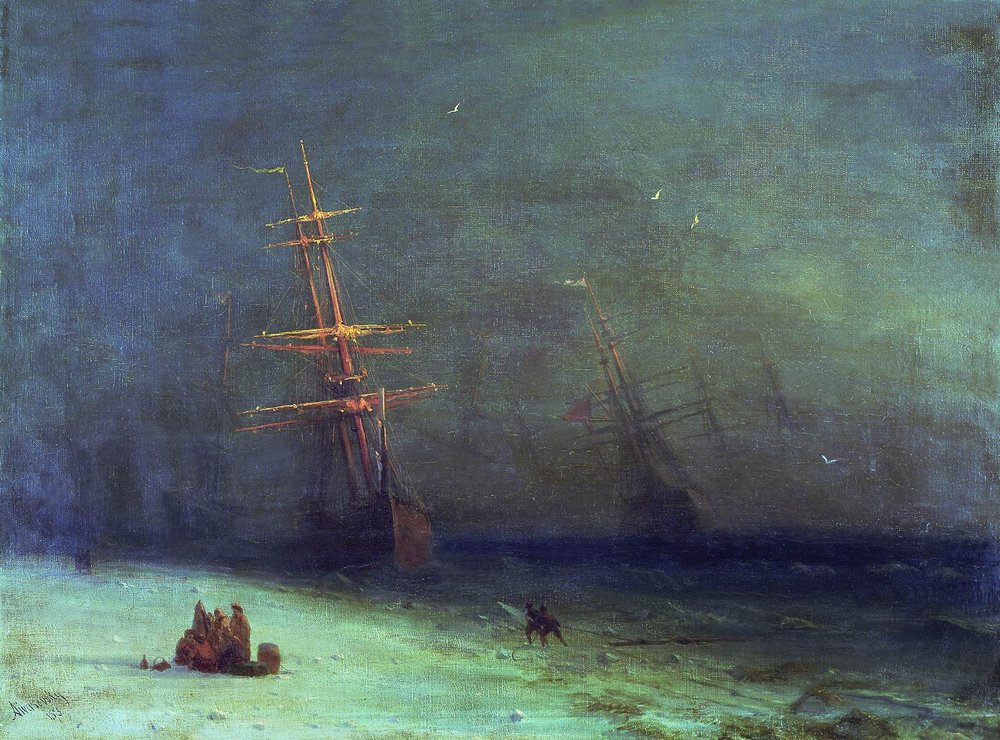 The Shipwreck on Northern sea (1875).