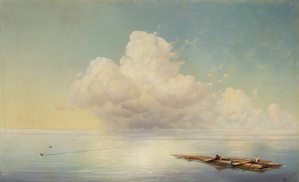 Cloud over the calm sea (1877).