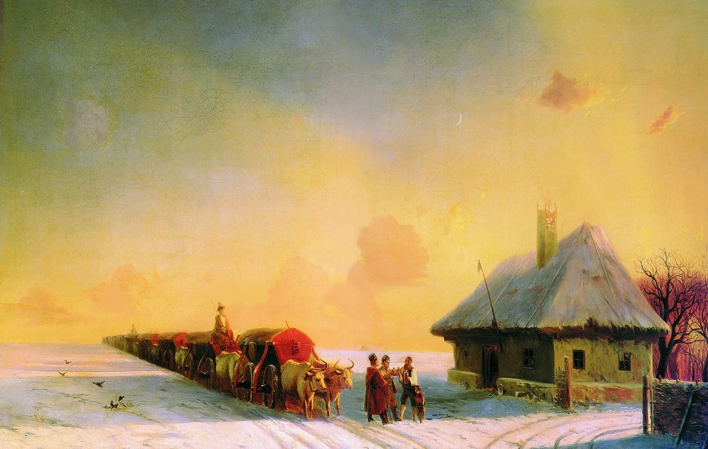 Chumaks in Little Russia (1880).