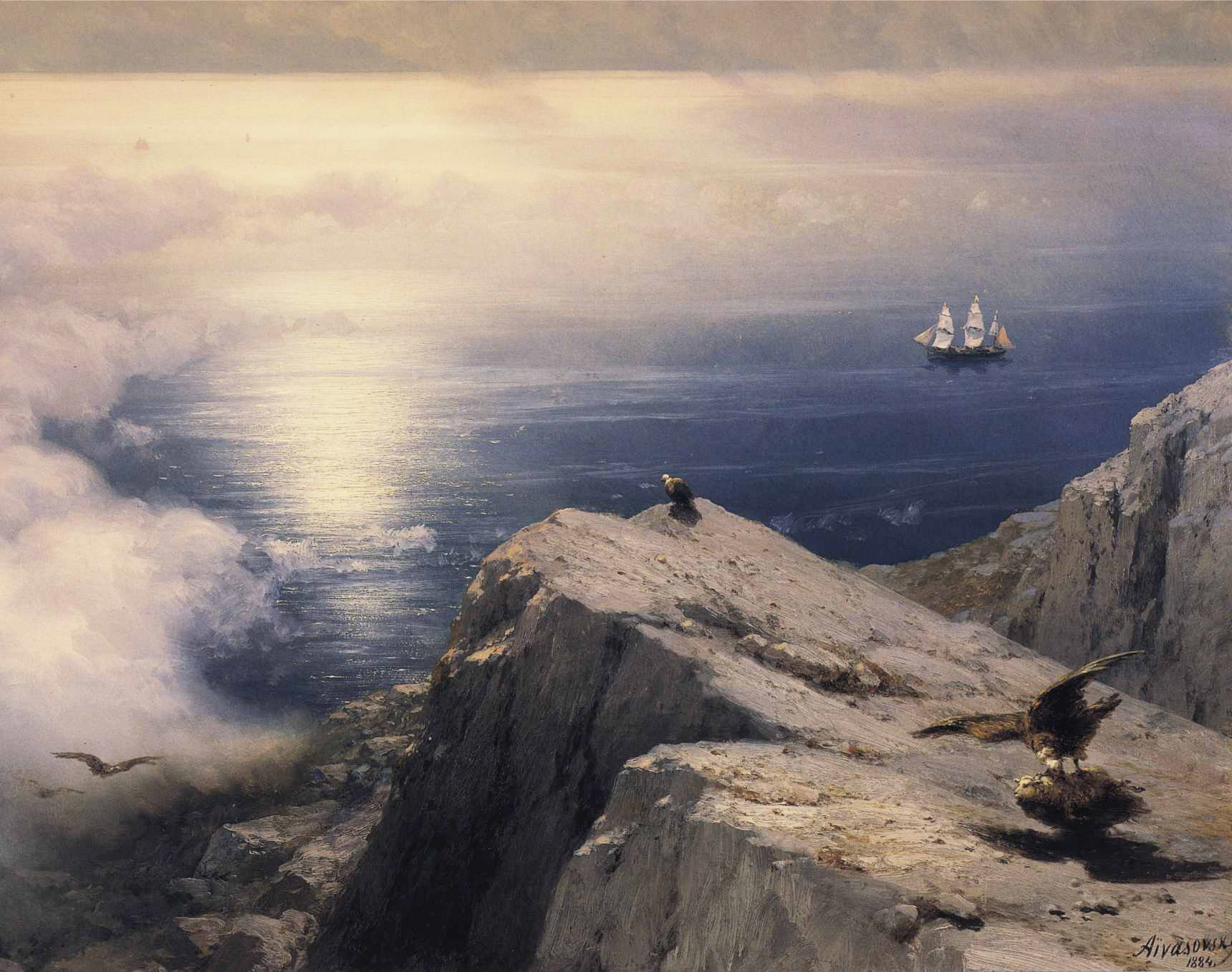 A Rocky Coastal Landscape in the Aegean (1884).