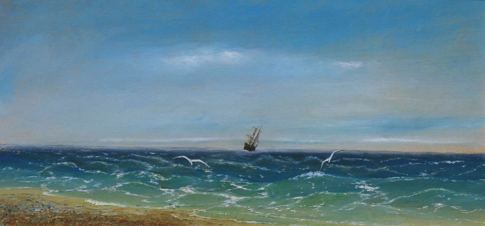 Sailing in the sea (1884).