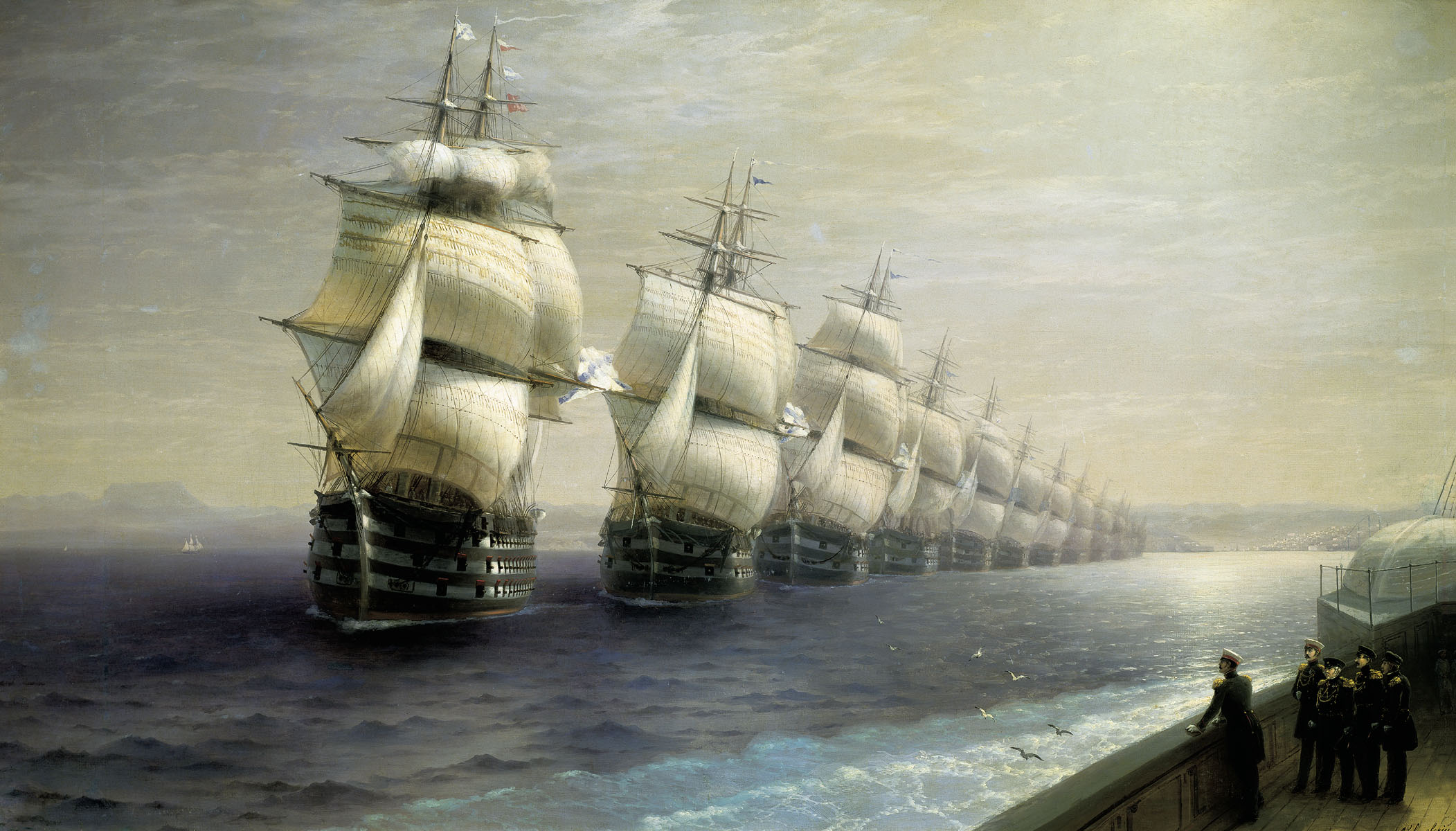 Parade of the Black Sea Fleet (1886).