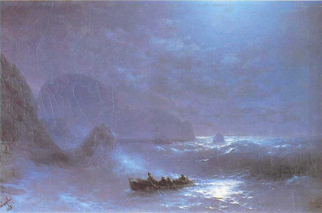 Lunar night on a sea (1895).