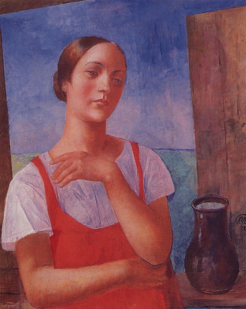 The girl in sarafan (1928).