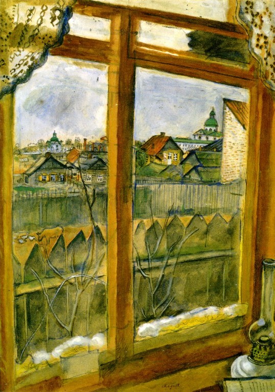 View from a Window (Vitebsk) (1908).