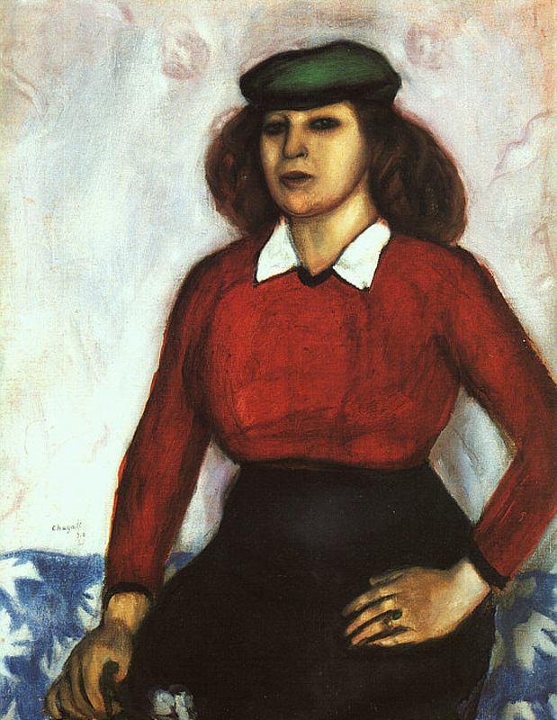 Portrait of artist's sister (Aniuta) (1910).