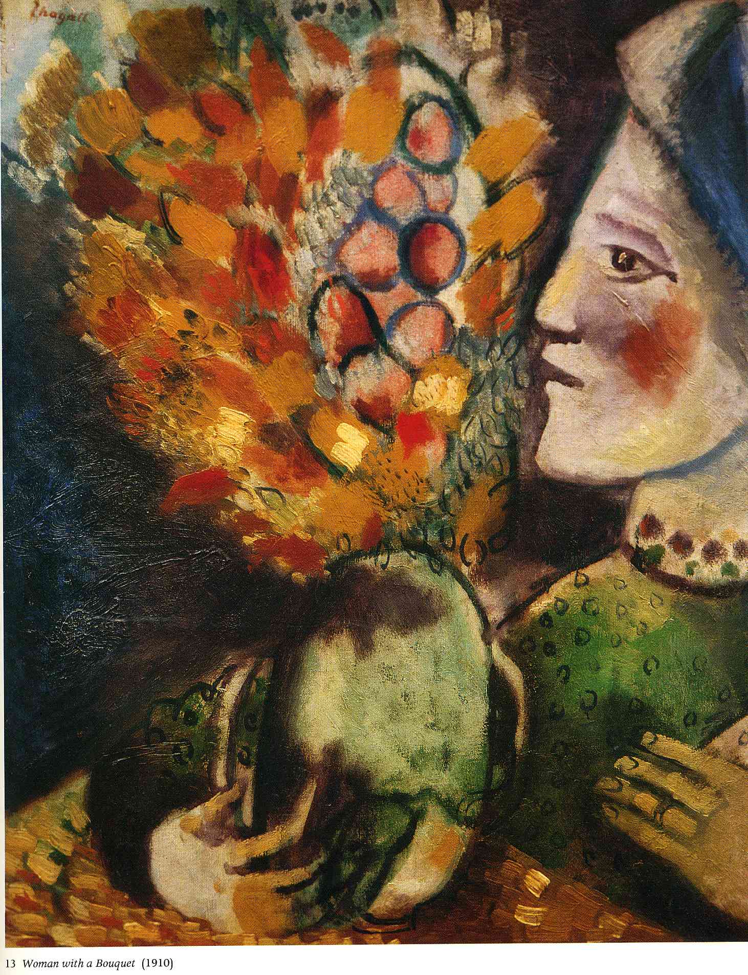 Woman with a Bouquet (1910).