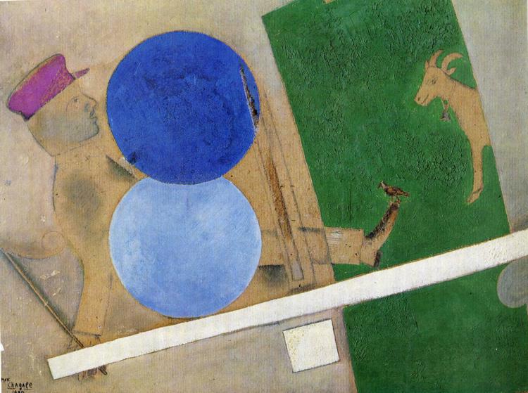 Composition with Circles and Goat (1920).