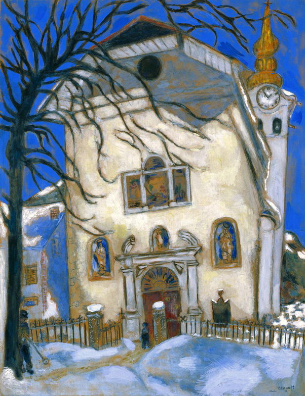 Snow-covered church (1927).