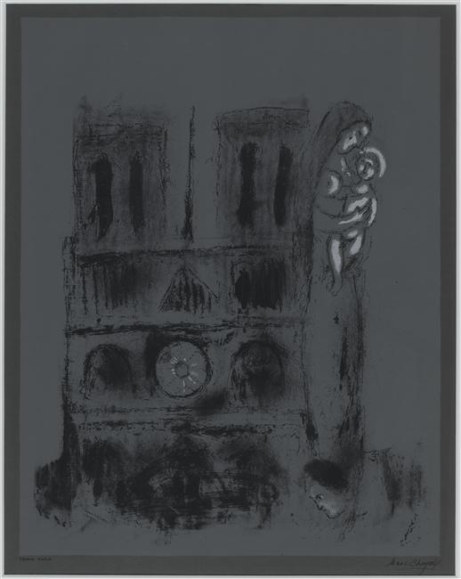 Notre-Dame in gray (1955).