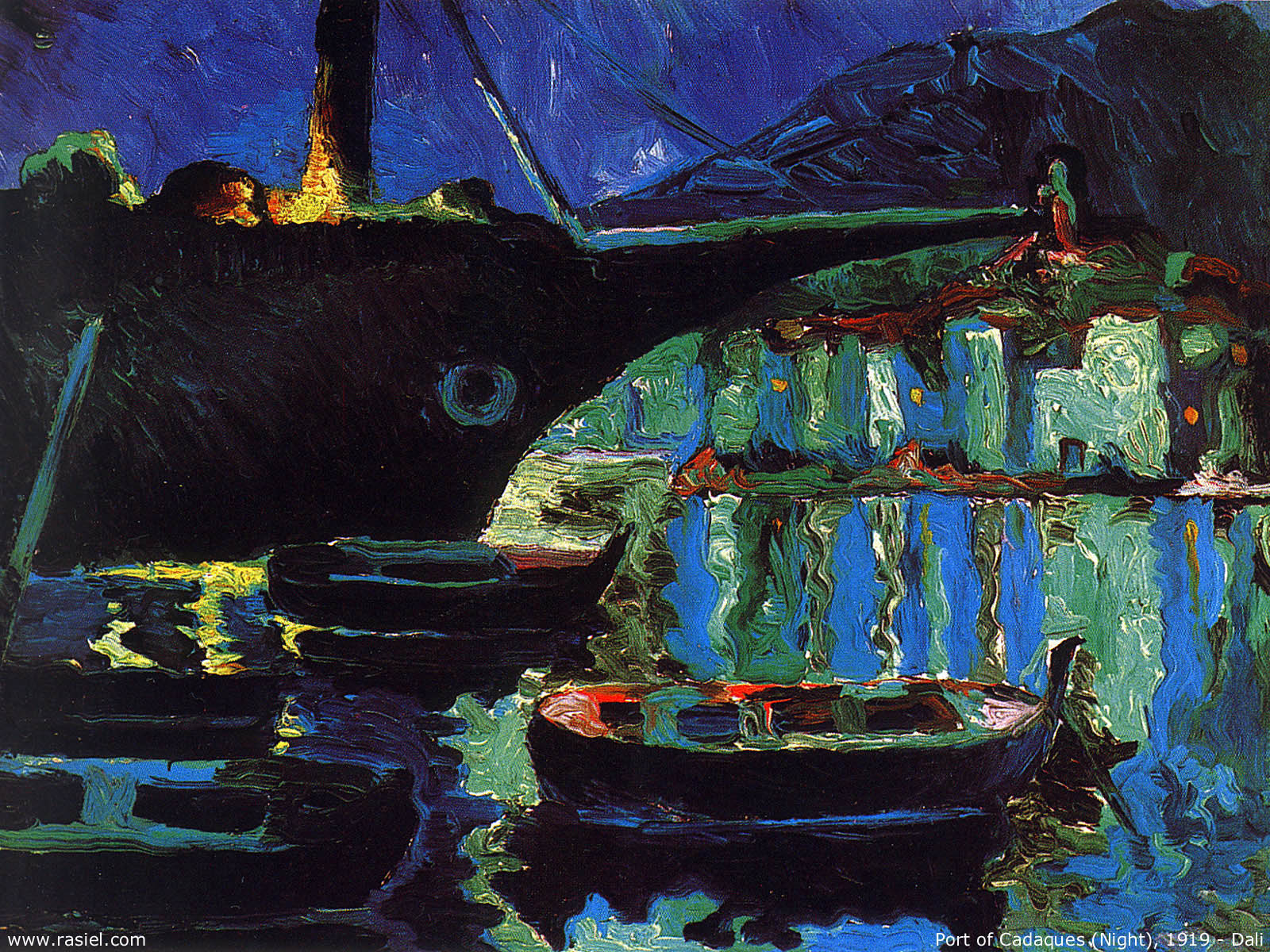 Port of Cadaques (Night) (1918).