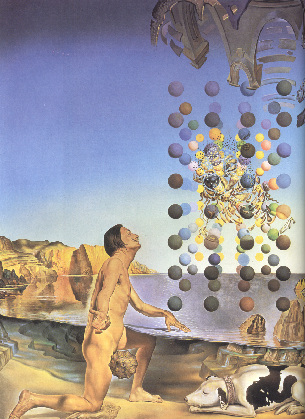 Dali Nude, in Contemplation Before the Five Regular Bodies (1954).