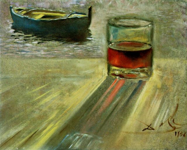 Glass of Wine and Boat (1956).