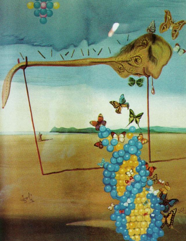 Butterfly Landscape (The Great Masturbator in a Surrealist Landscape with D.N.A.) (1957).