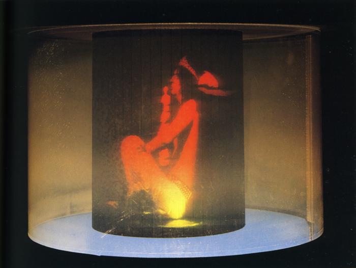 First Cylindric Crono-Hologram. Portrait of Alice Cooper's Brain (1973).