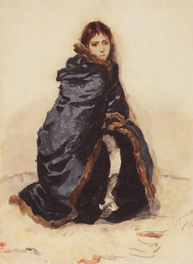 The elder Menshikov's daughter (1882).