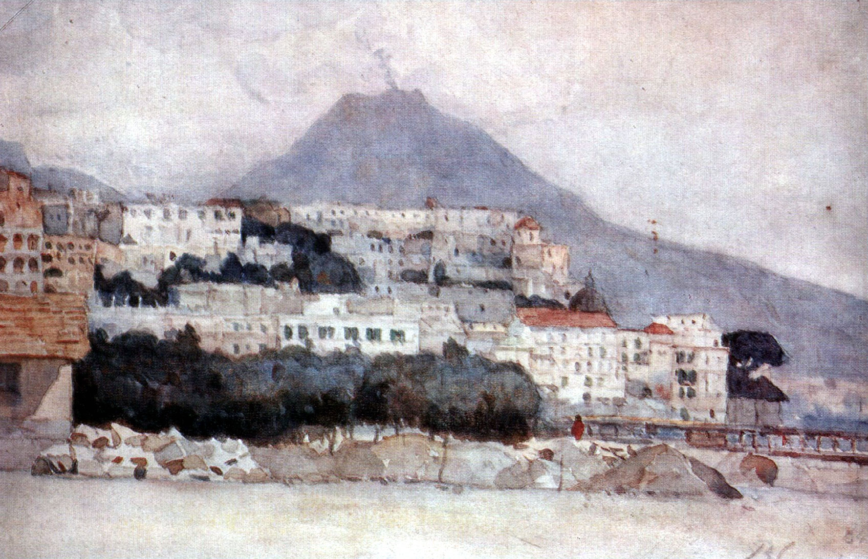 Naples. Vesuvius. (1884).