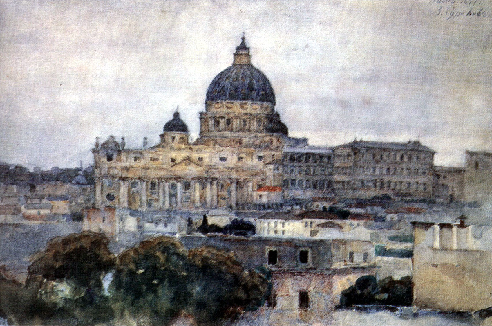 Saint Peter's Cathedral in Rome (1884).