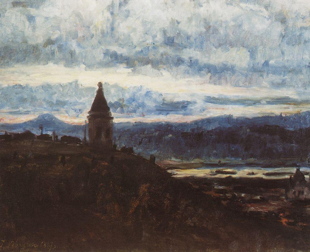 View of Krasnoyarsk (1887).