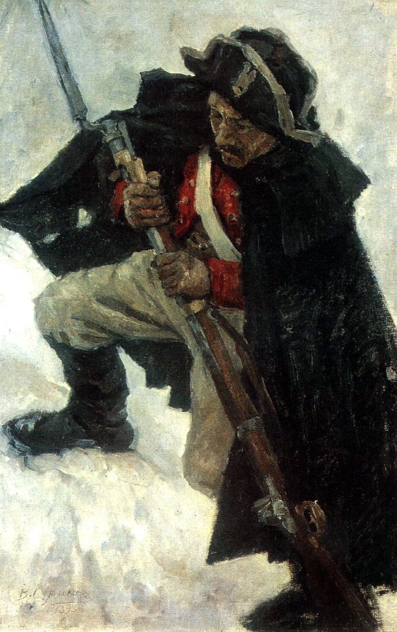 Soldier with gun (1898).