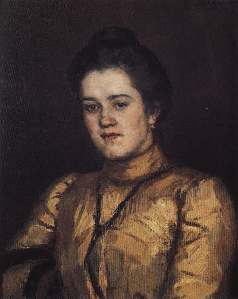 Portrait of A. I. Yemelyanova (1903).