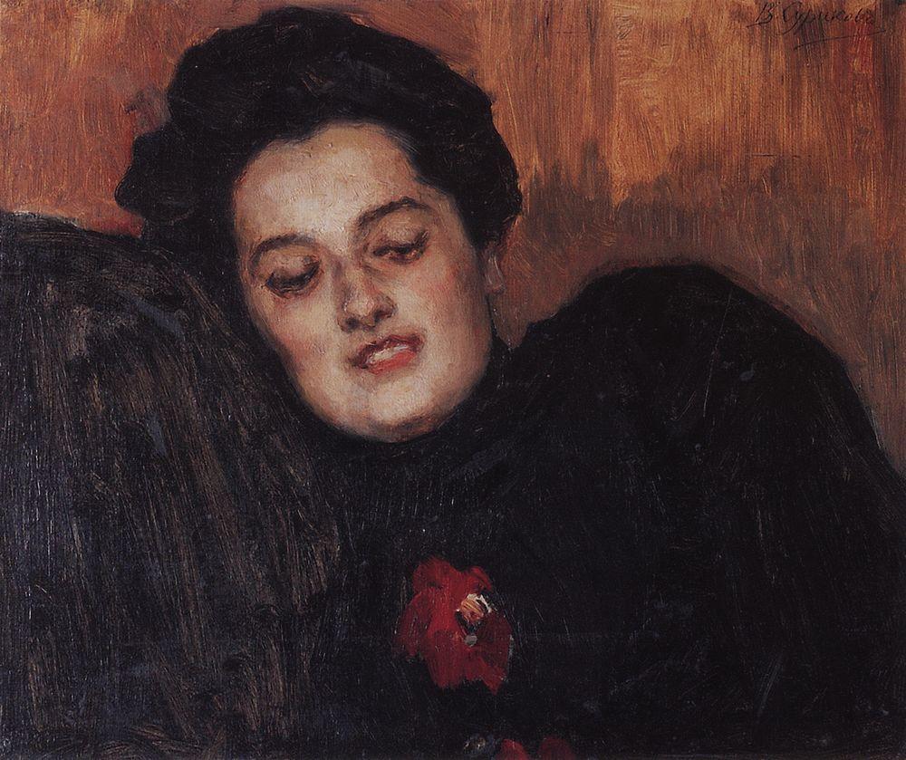 Portrait of A. I. Yemelyanova (1909).