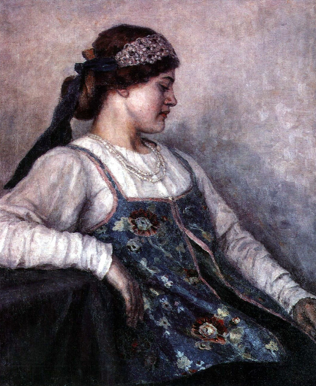Portrait of Natalia F. Matveeva (1909).