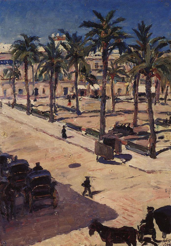 Square ​​San-Fernando in Seville (1910).