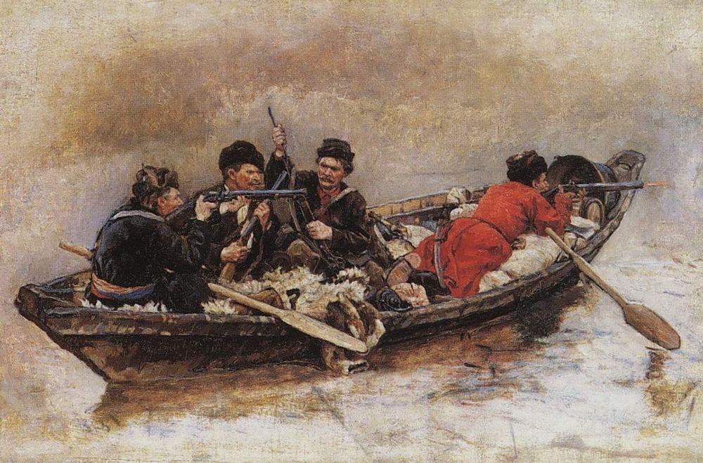 Cossacks in boat (Study to 