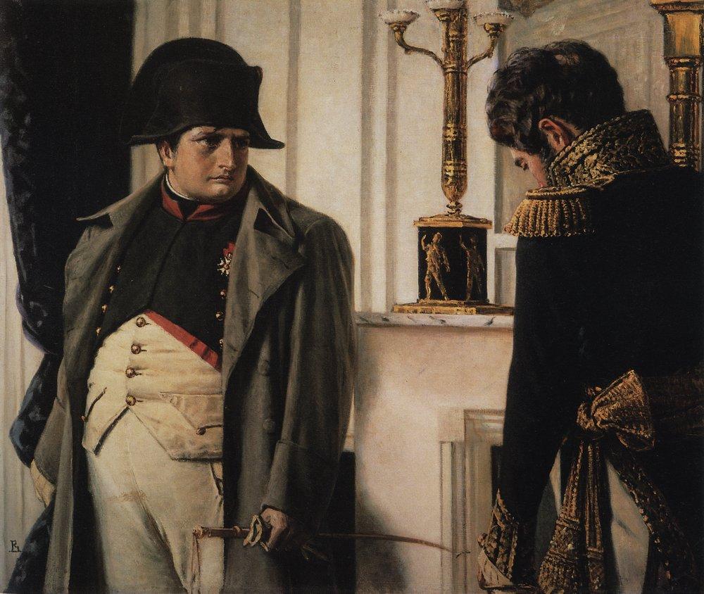 Napoleon and general Lauriston ( Peace at all costs) (1900).