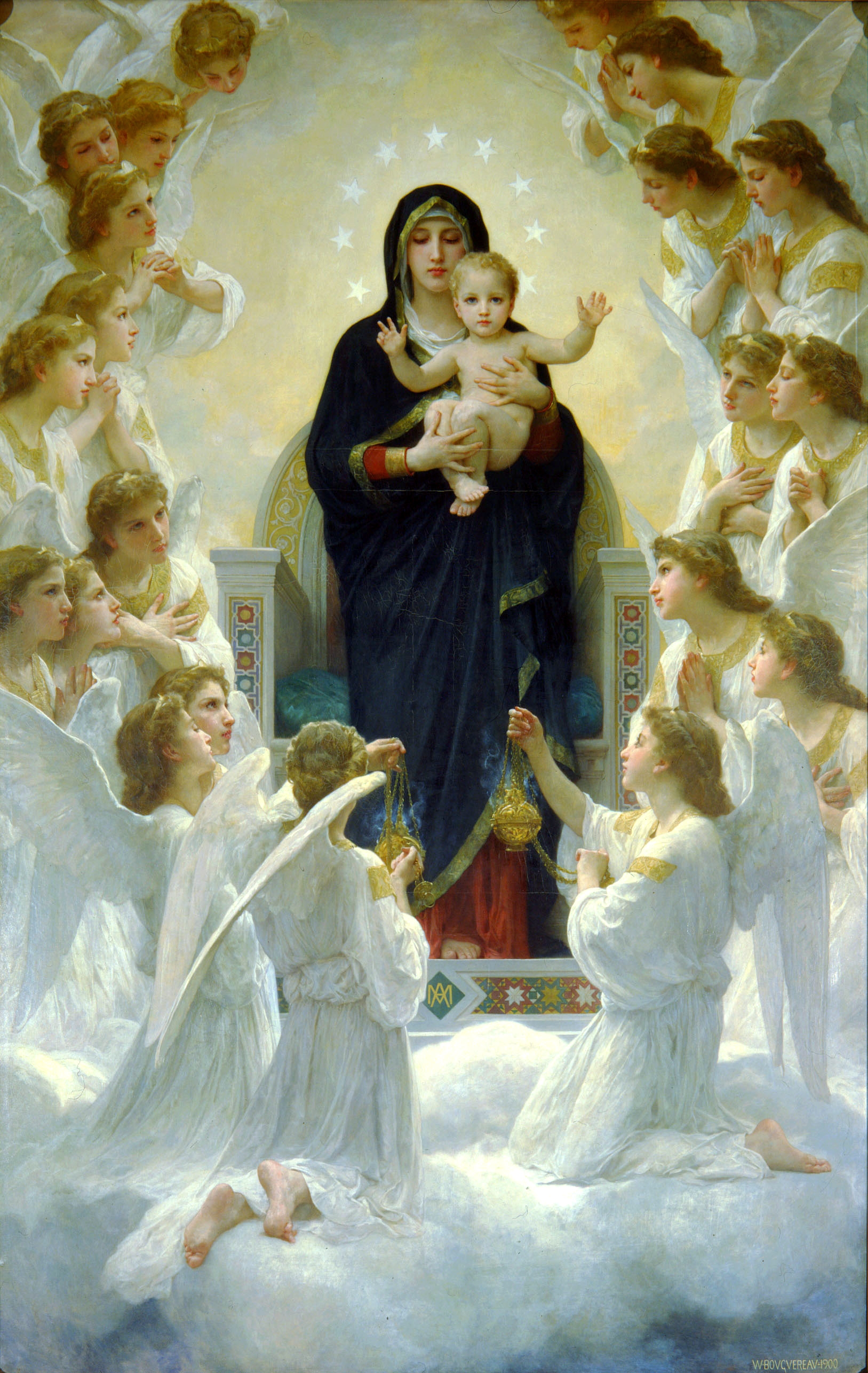 The Virgin with Angels (1900).