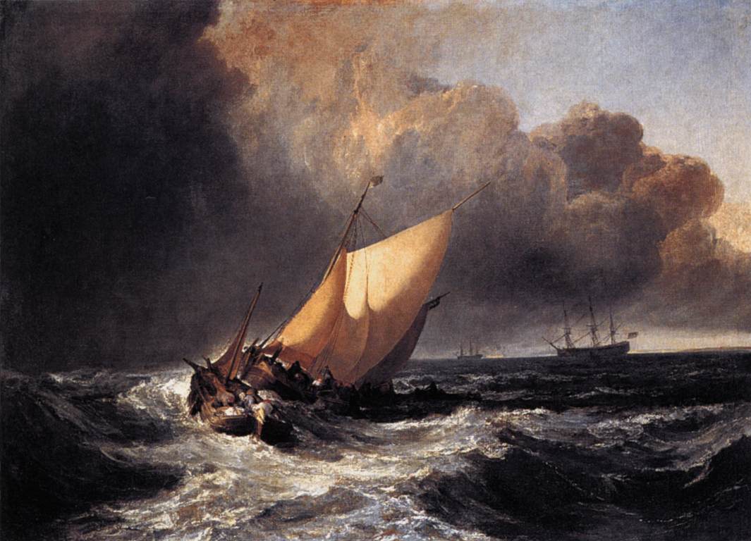 Dutch Boats in a Gale (1801).