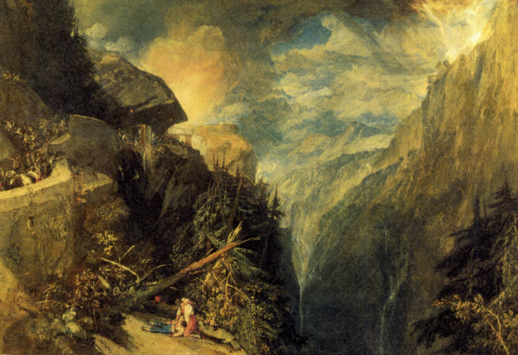 The Battle of Fort Rock, Val d'Aoste, Piedmont (1815).