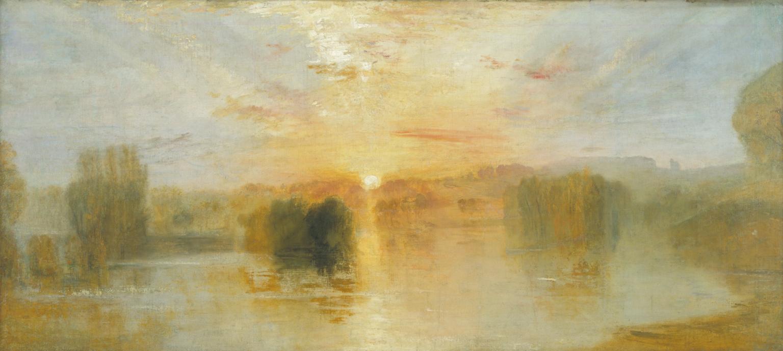 The Lake, Petworth, Sunset; Sample Study (1828).